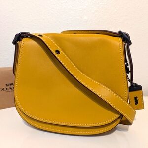 Coach 1941 Saddle 23 Yellow Crossbody